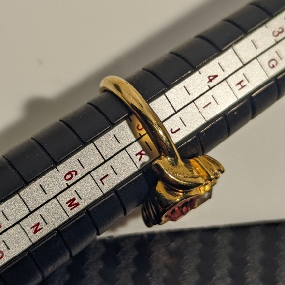 Vintage Art Deco Avon Diamond Hearts Ring - Picture 3 of 5